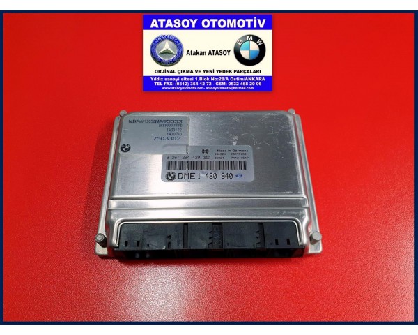 BMW E46 318İ MOTOR BEYNİ 0261204420 DME 1430940 DME 1430186 DME 1430633 DME 1430450 DME 1430379 DME 1 430 940 DME 1 430 186 DME 1 430 633 DME 1 430 450 DME 1 430 379 12141430941 E46 M43 MOTOR BEYNİ